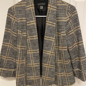 Kasper yellow and black blazer
